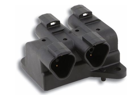 J1939 Bus Splitters - 4 Place Right Angle Splitter